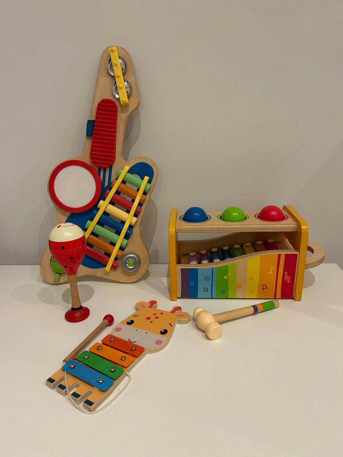 Diverse houten muziekinstrumenten voor kinderen, Ophalen, Gebruikt, Overige typen, Met geluid