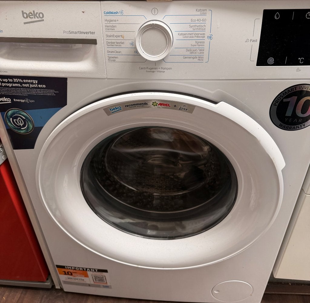 Wasmachine uit januari 2026 Beko, Ophalen of Verzenden, Zo goed als nieuw, 85 tot 90 cm, 1200 tot 1600 toeren
