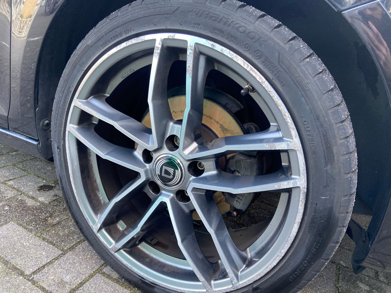 18 inch velgen met Hankook Ventus S1evo3 zomerbanden, Auto-onderdelen, Banden en Velgen, Ophalen, 18 inch, Gebruikt, Banden en Velgen