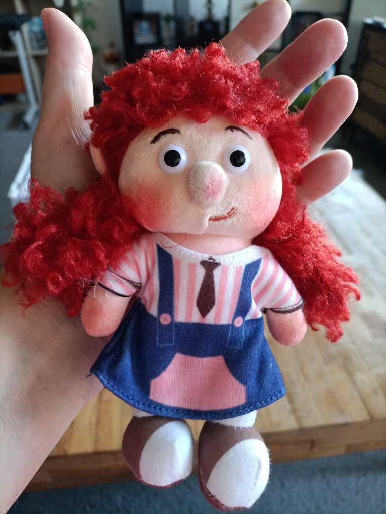 Pluche Sleutel/tashanger Freckled Girl Red Hair Aliexpress, Ophalen of Verzenden, Nieuw, Knuffel of Figuurtje