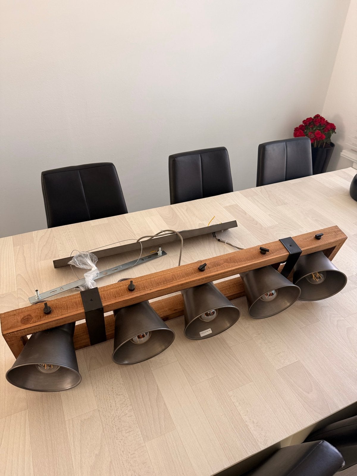 Hornbach hanglamp, Ophalen, Nieuw, Hout, E27 (groot)