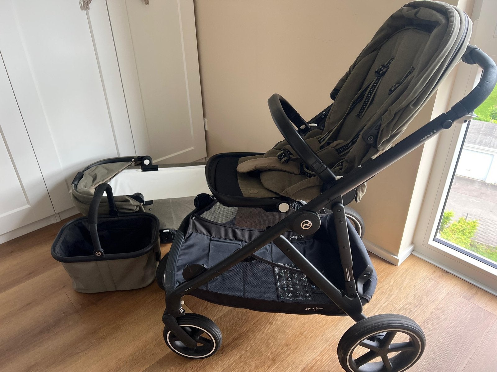 Cybex Gazelle s Khaki, Ophalen, Zo goed als nieuw