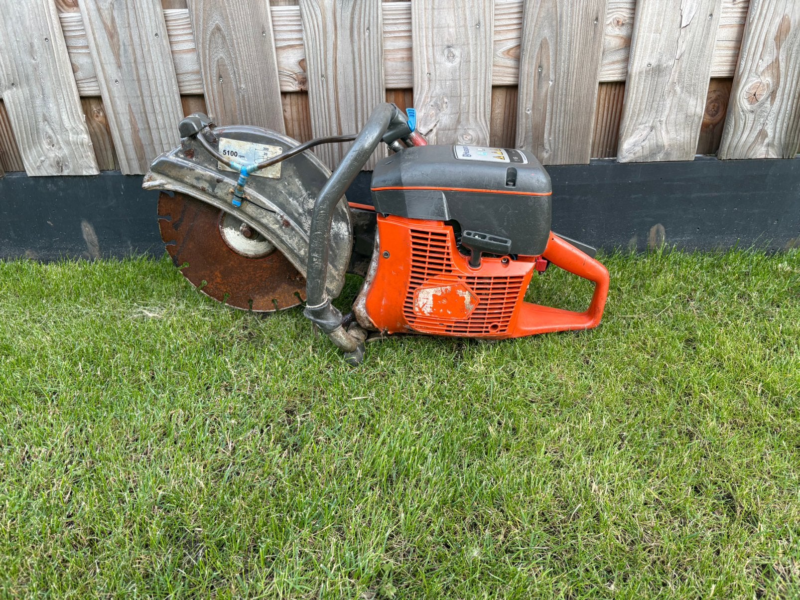 Husqvarna k750/k760 bandenzaag defect, 70 mm of meer, Kettingzaag, Ophalen of Verzenden, Zo goed als nieuw