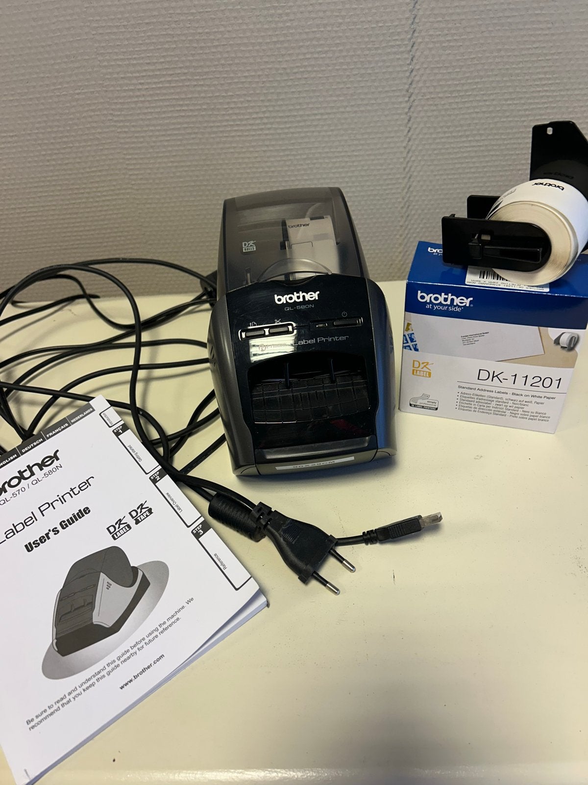 Brother QL-580N Labelprinter met netwerkaansluiting, Ophalen of Verzenden, Zo goed als nieuw, Etiket