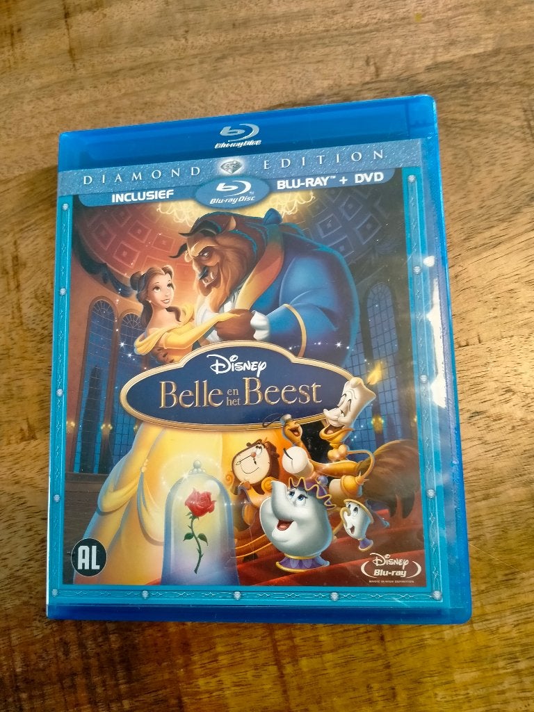 Belle en het Beest Diamond Edition blu-ray blu ray Disney, Cd's en Dvd's, Ophalen of Verzenden, Gebruikt, Tekenfilms en Animatie
