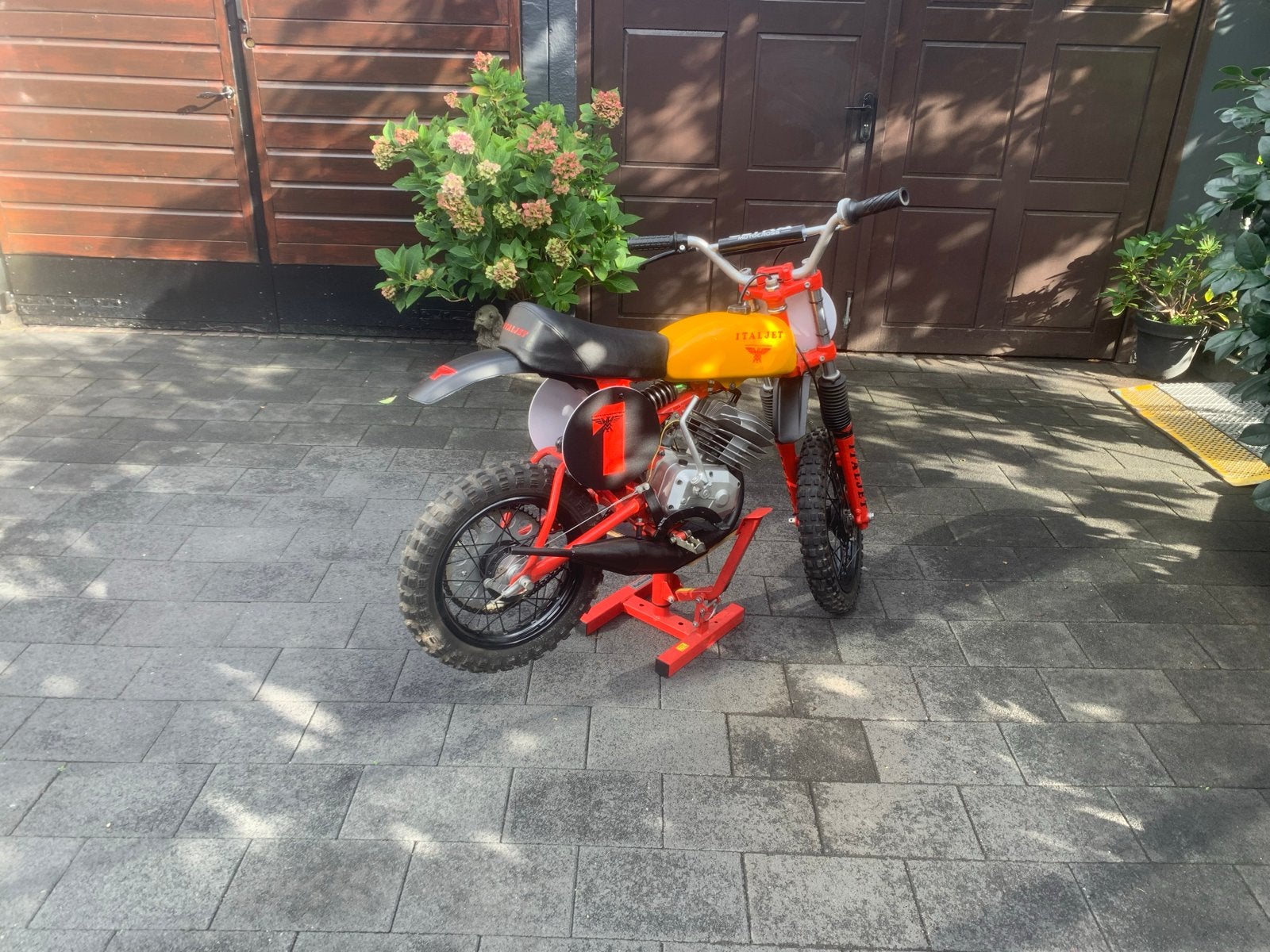 Italjet Crossmotor 50cc mini moretti - Klassieke Crossmotor, Ophalen, Zo goed als nieuw, 50 cc, Dirtbike