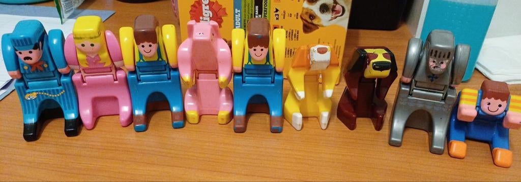 Vintage Mattel Double Dooz (1985) – Set van 9 stuks – Retro, Ophalen of Verzenden, Jongen of Meisje