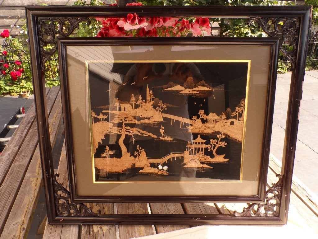 antieke lijst,royal garden,koninklijke familie,kunst china, Ophalen of Verzenden