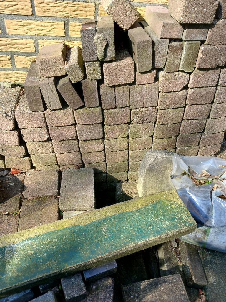 Stenen, Tuin en Terras, Tegels en Klinkers, Ophalen, Gebruikt, Beton, Klinkers