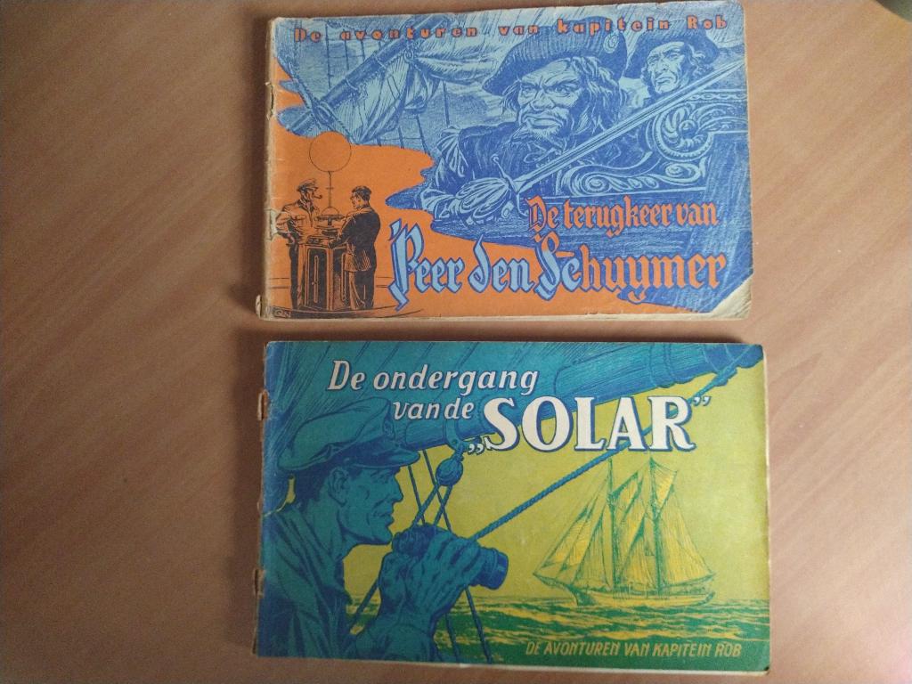 Kaptein Rob - 3 oude boekjes, Boeken, Stripboeken, Meerdere stripboeken, Ophalen of Verzenden, Gelezen