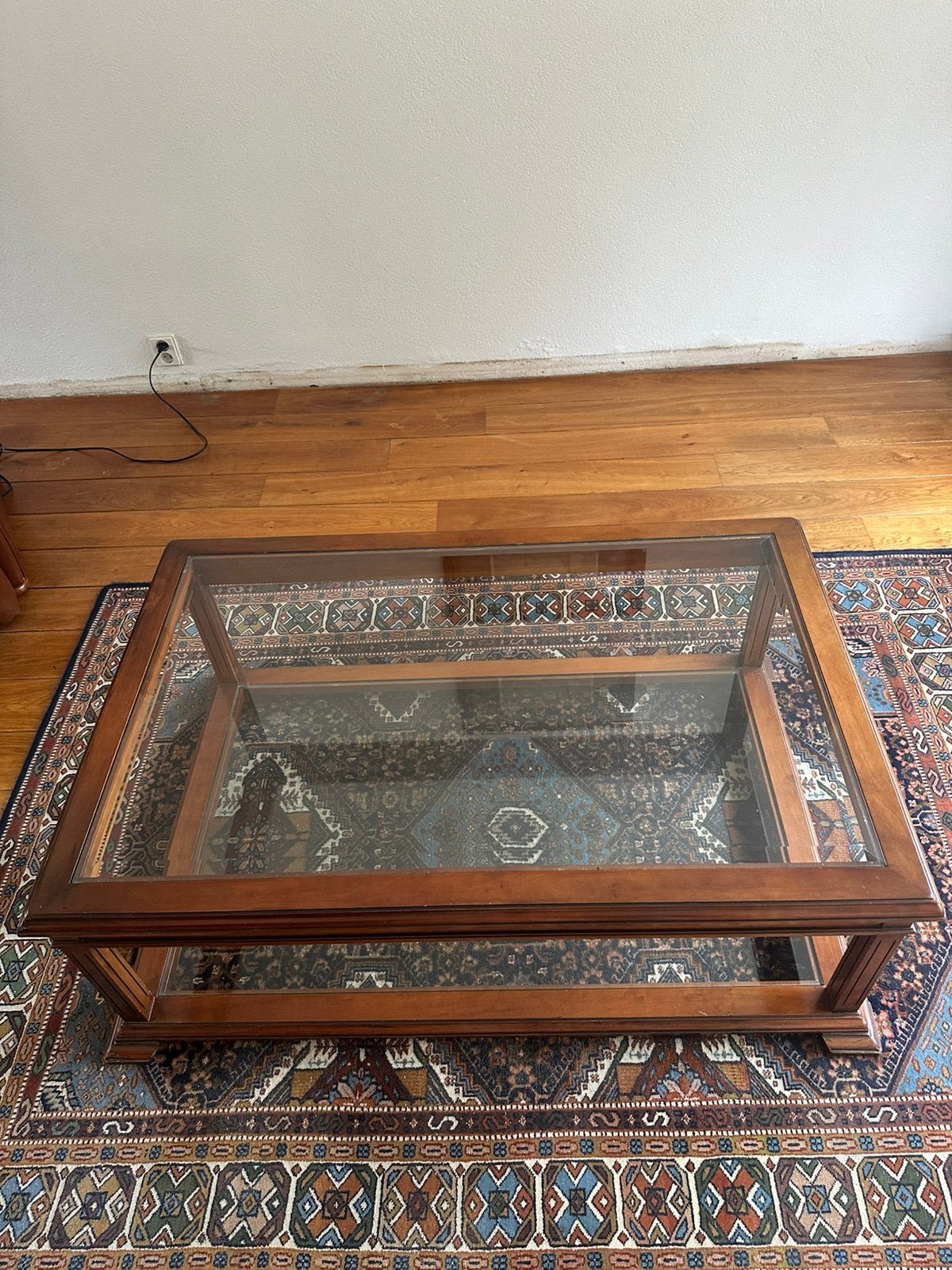 Salontafel massief kersenhout, Ophalen, 100 tot 150 cm, 50 tot 100 cm, Zo goed als nieuw