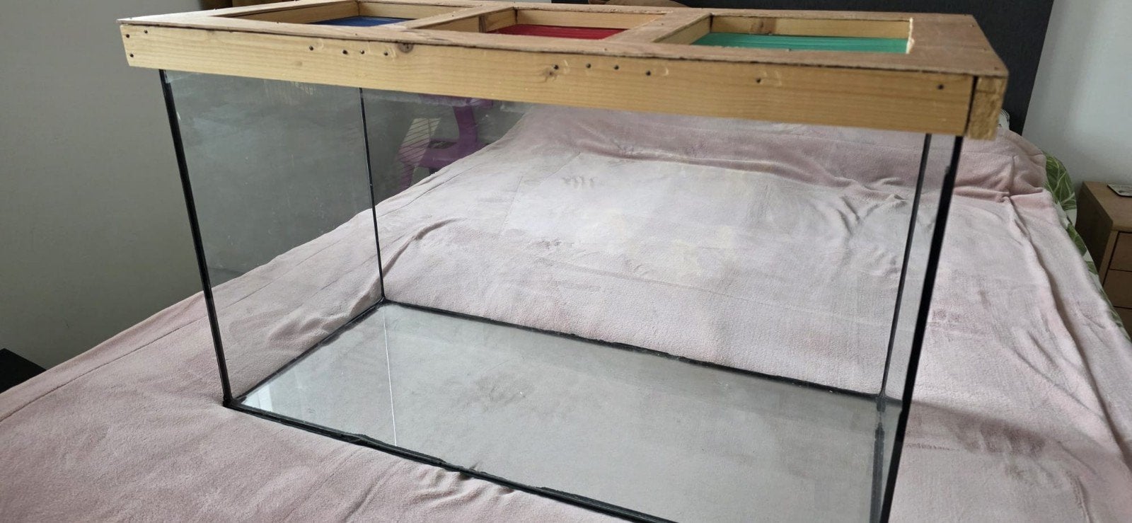 glazen aquariumbak, Dieren en Toebehoren, Kooi, Gebruikt, Muis, 75 tot 110 cm