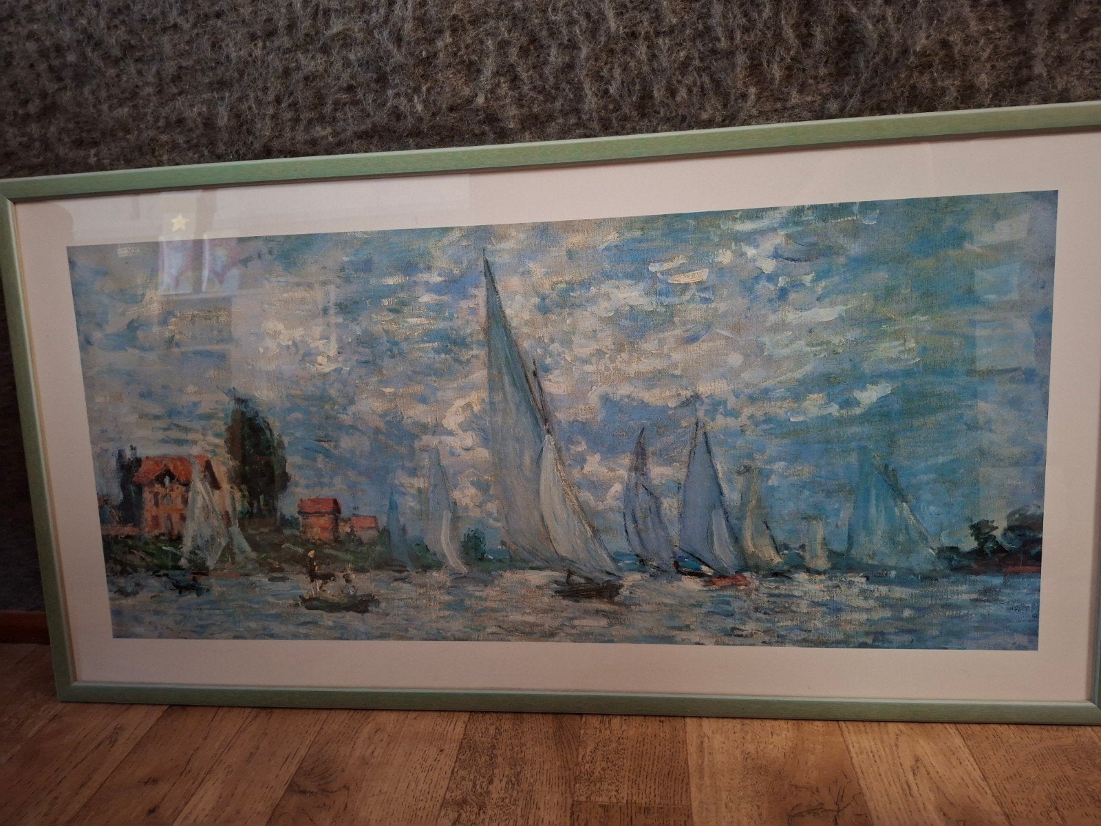 Impressionistisch schilderij: Zeilboten op het water, Antiek en Kunst, Kunst | Schilderijen | Klassiek, Ophalen, Maritiem / water