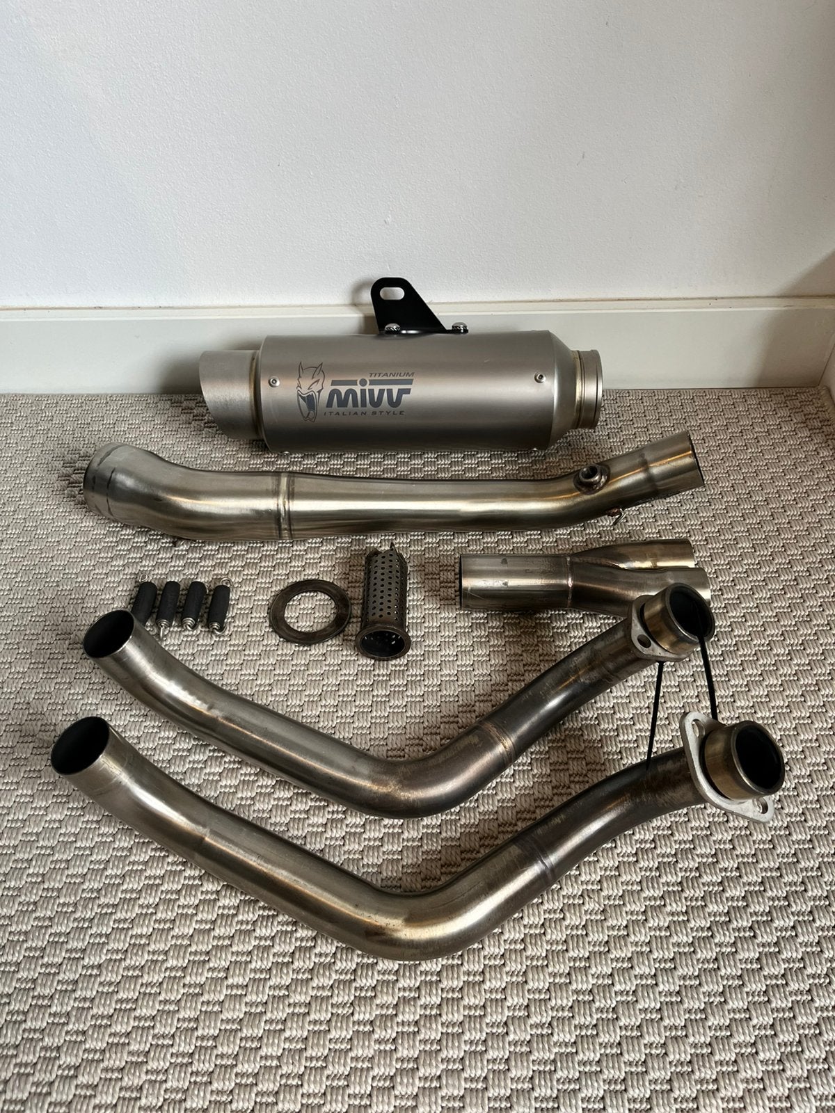 Mivv GP PRO Titanium / E keur / mt07 tracer700 / zgan, Motoren, Onderdelen | Yamaha, Ophalen of Verzenden, Gebruikt