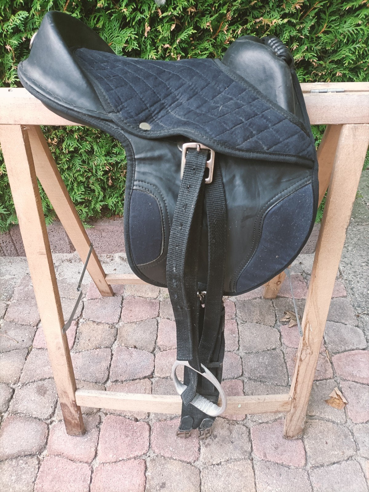 Ponyzadel in prima staat, Ophalen, Gebruikt, Dressuur, Vlakke zit
