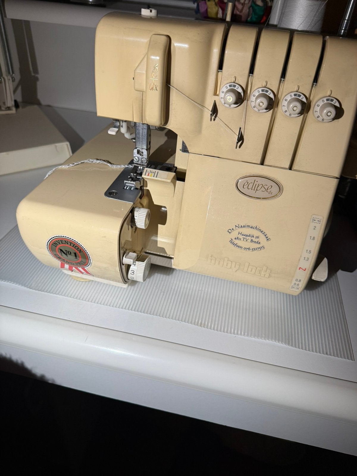 Baby Lock Eclipse DX overlockmachine / lockmachine, Ophalen, Gebruikt, Lockmachine, Overige merken