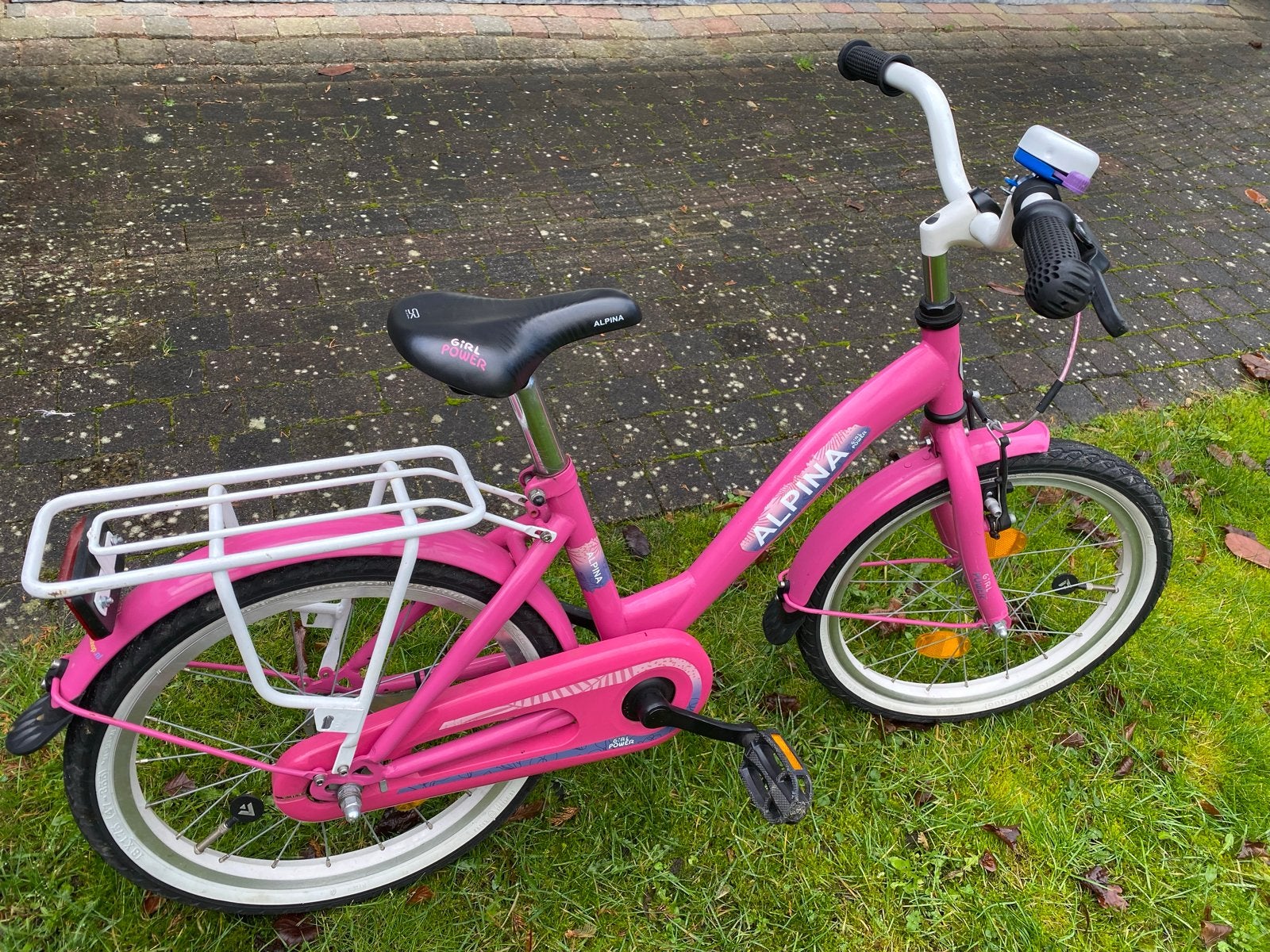 Meisjesfiets - 28 inch Alpina Girlpower Candy Pink, Fietsen en Brommers, Fietsen | Meisjes, Terugtraprem, Gebruikt, Handrem, Ophalen