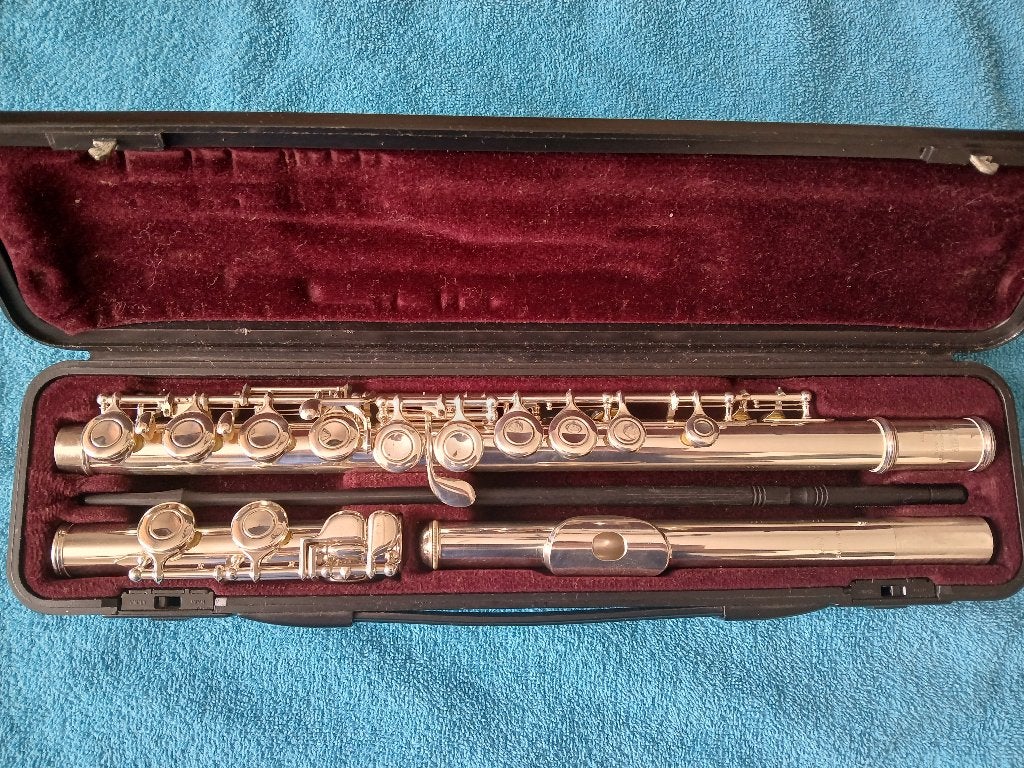 Yamaha 311II dwarsfluit Silverhead, Muziek en Instrumenten, Ophalen of Verzenden, Gebruikt, Dwarsfluit, Met koffer of tas