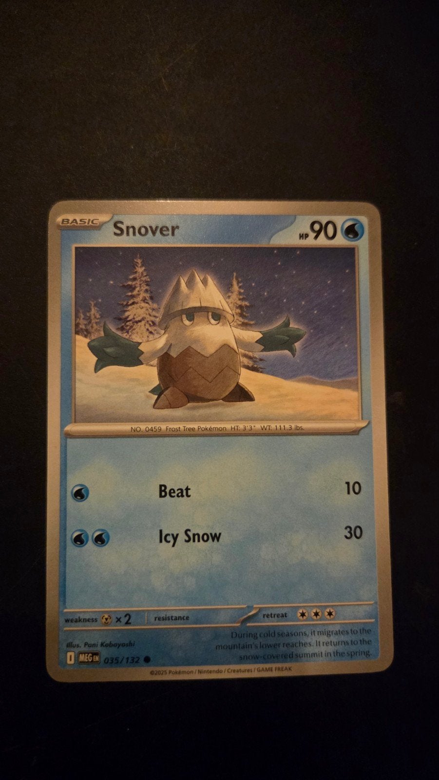 Snover 035/132 - Mega Evolution Set Pokémon Kaart, Verzenden, Zo goed als nieuw, Losse kaart