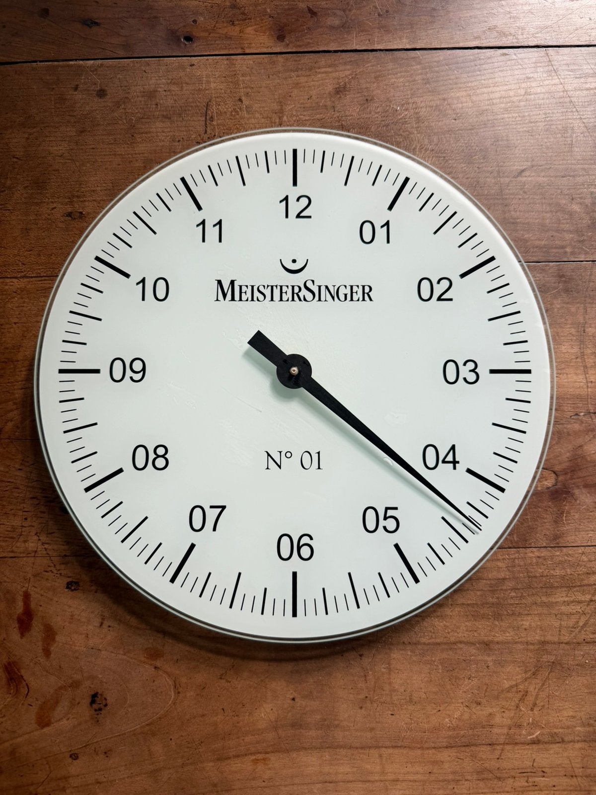 Meistersinger klok, Ophalen of Verzenden, Zo goed als nieuw, Wandklok
