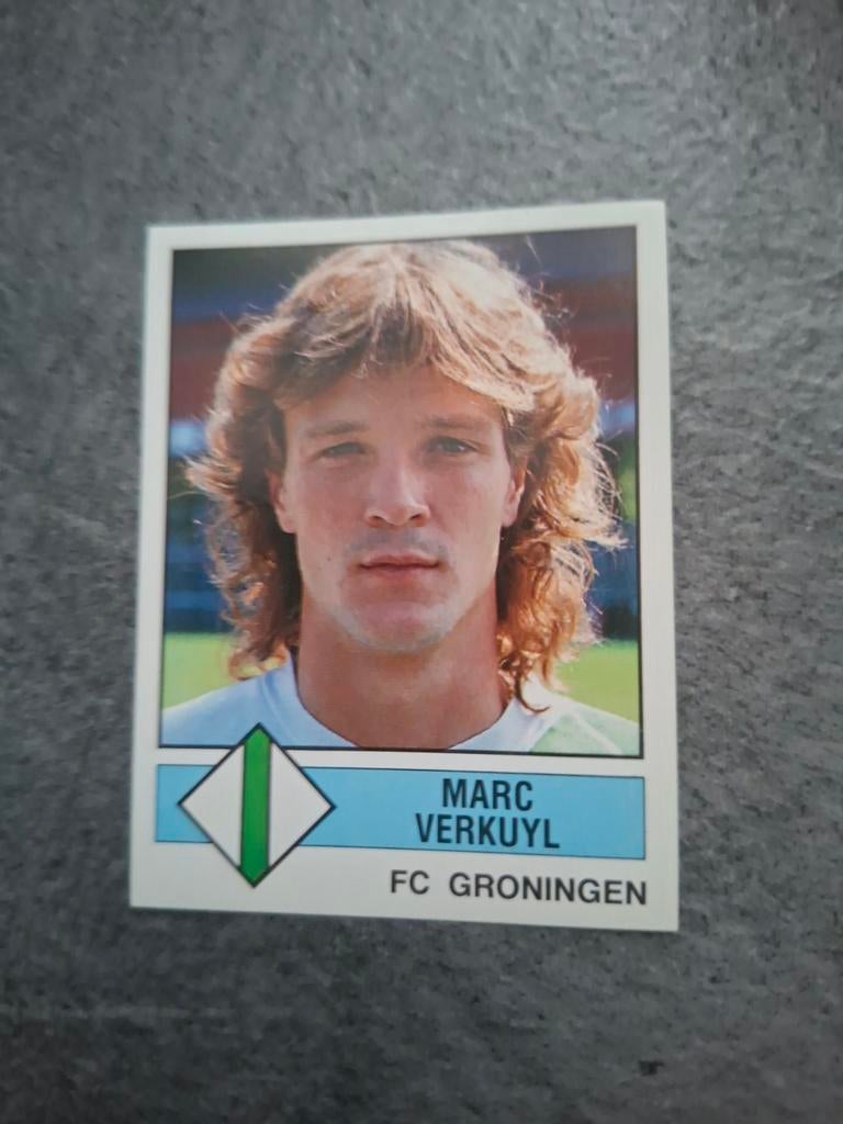 Panini sticker Voetbal 87. Marc Verkuyl FC Groningen., Verzenden, Zo goed als nieuw, Sticker