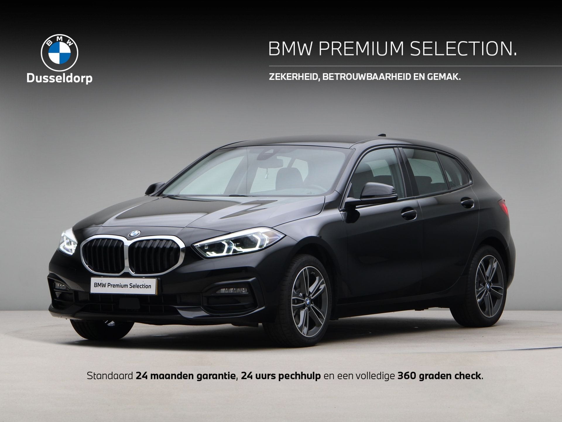 BMW 1 Serie 118i Business Edition (bj 2022, automaat), Auto's, Gebruikt, Met garantie (alle), Zwart, Origineel Nederlands
