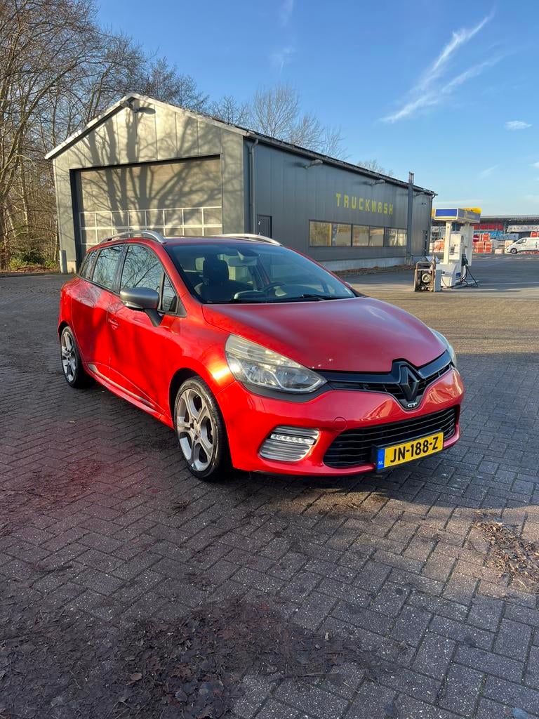 Renault Clio 1.2 TCE 88KW Estate 2013 | Apple CarPlay, Auto's, Zwart, 4 cilinders, Leder en Stof, 49 €/maand
