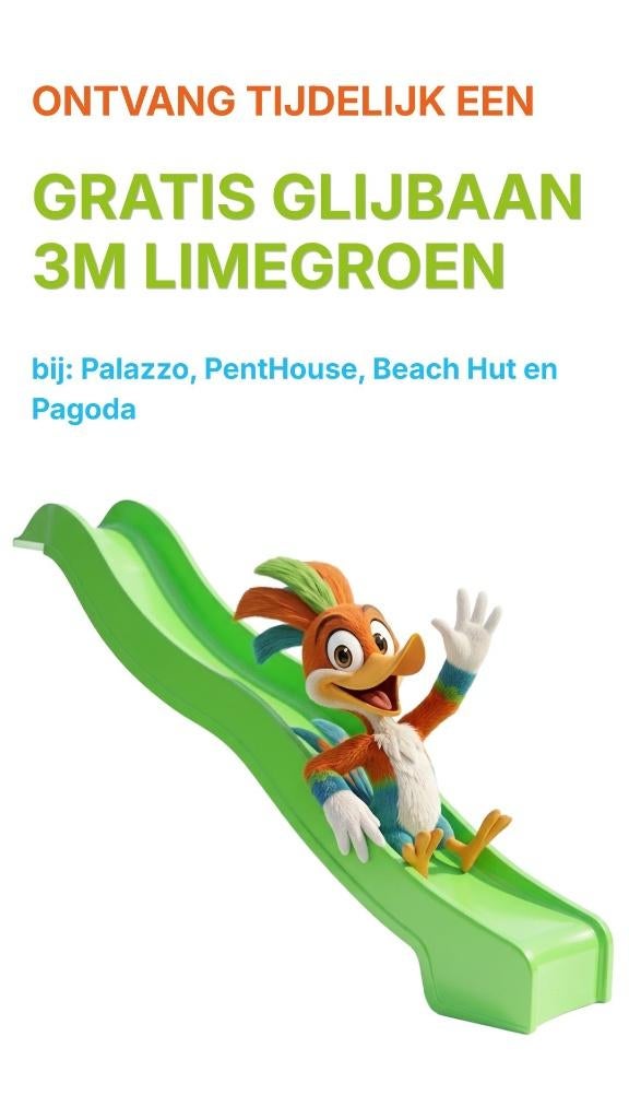 GRATIS GLIJBAAN | Houten speelhuis | 9x9 palen | Beach Hut, Welles Tuinhout, Mail@wellestuinhout.nl, Nieuw, Ophalen of Verzenden