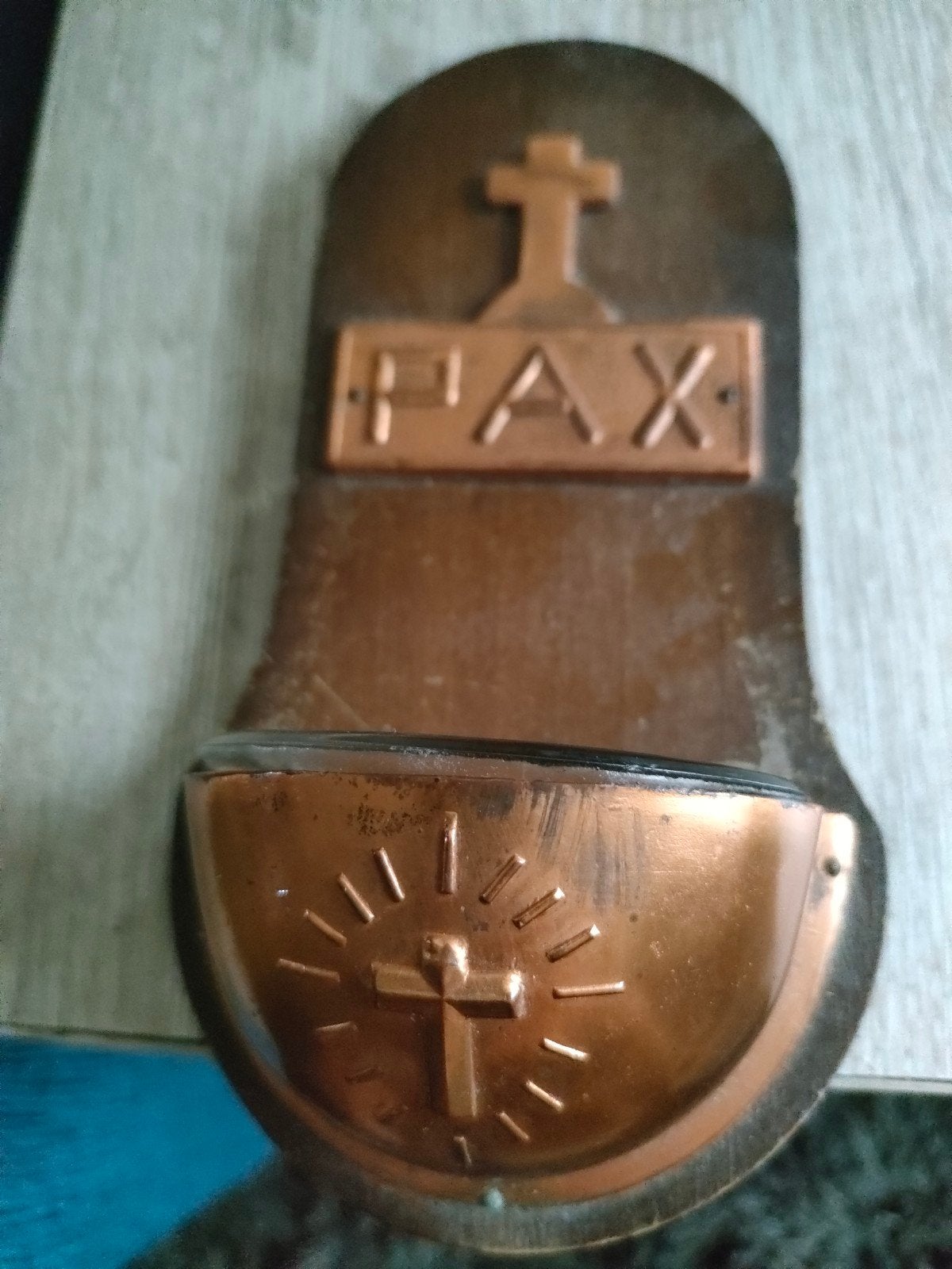 antiek wijwaterbakje oud, Antiek en Kunst, Ophalen
