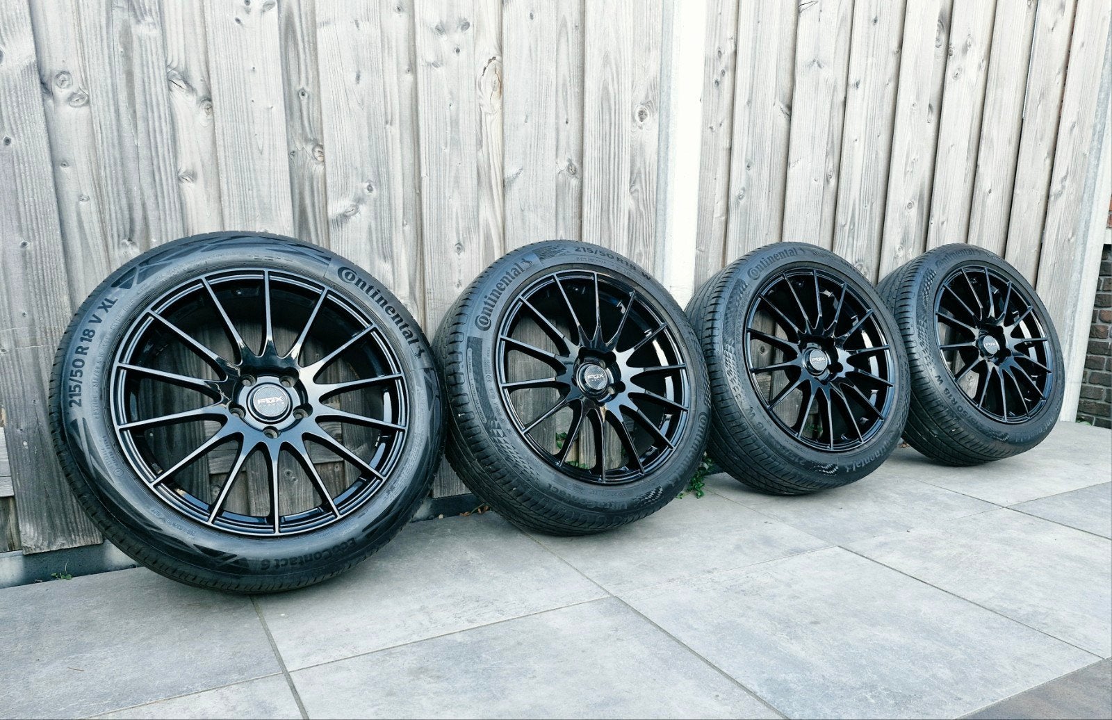 verkocht❗️NIEUWSTAAT 5x114.3 FOX 18 inch velgen incl zomerba, Ophalen, 18 inch, 215 mm, Banden en Velgen