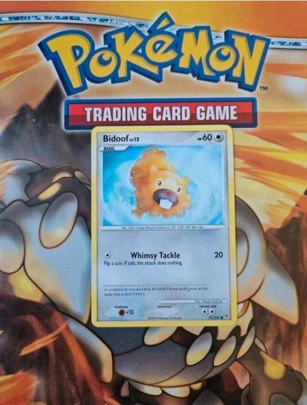 Bidoof 91/147 Platinum Supreme Victors pokemon kaart, Ophalen of Verzenden, Zo goed als nieuw, Losse kaart