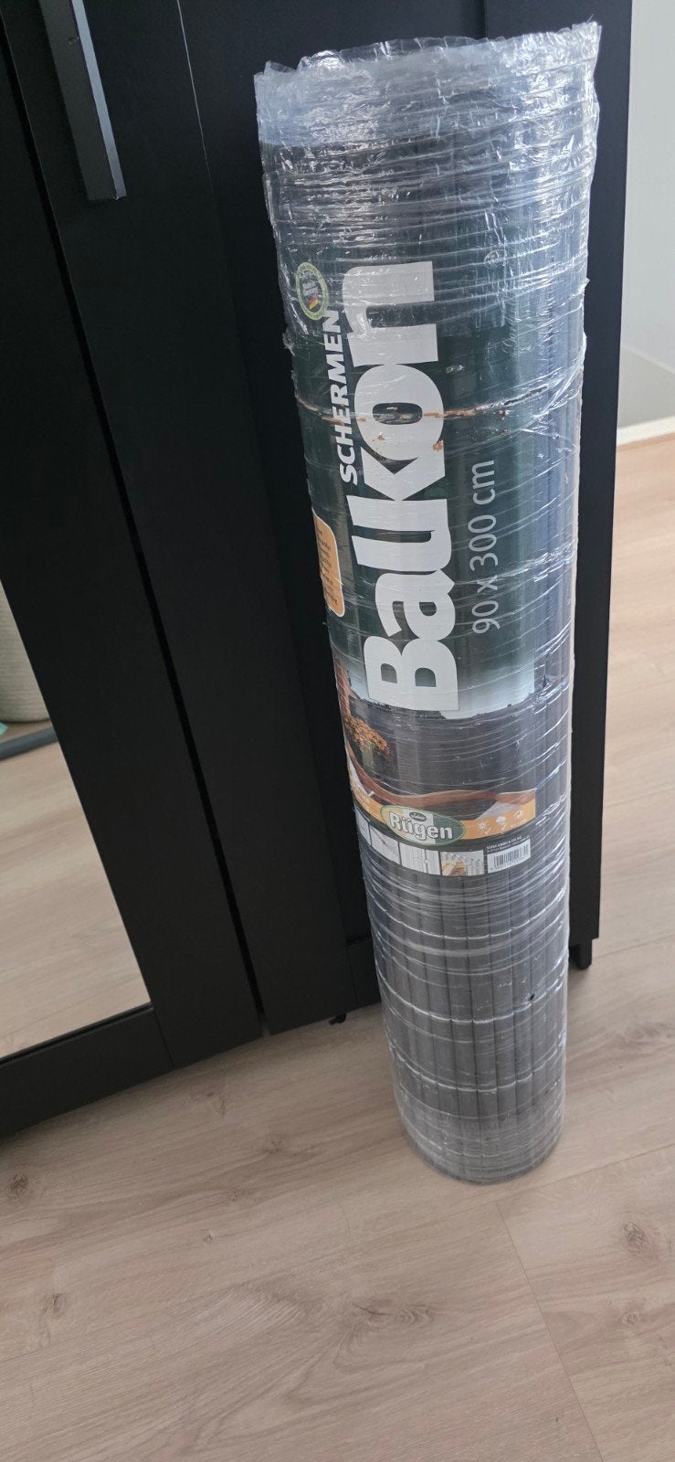 Balkonscherm Rügen 90x300 cm nieuw, Ophalen, Kunststof, Nieuw, 200 cm of meer