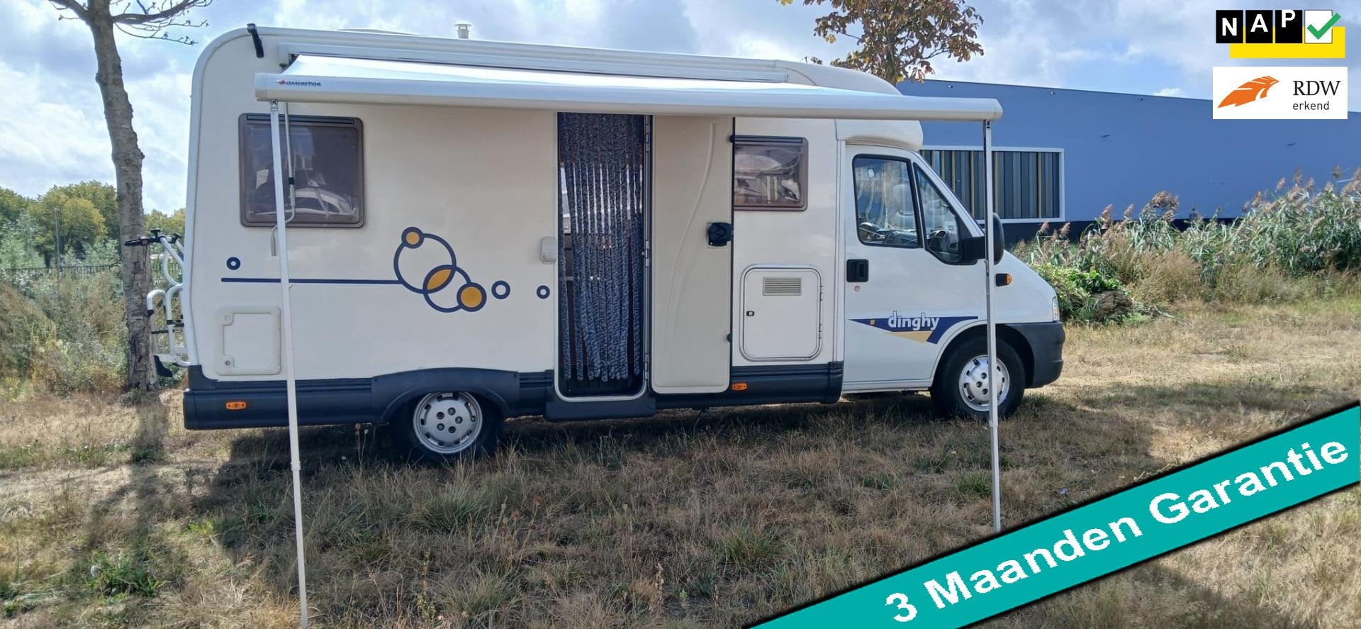 Fiat 2.0 jtd Sea half integraal 590 DAK AIRCO, LAGE KM STAND, Caravans en Kamperen, Ringverwarming, 6 tot 7 meter, ABS, 6 tot 7 meter