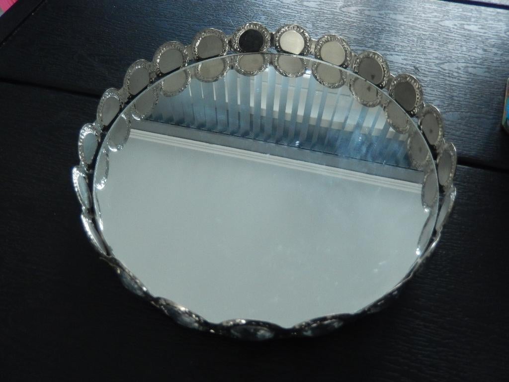 Bling bling schaal 24 cm, Ophalen, Gebruikt, Rond, Glas