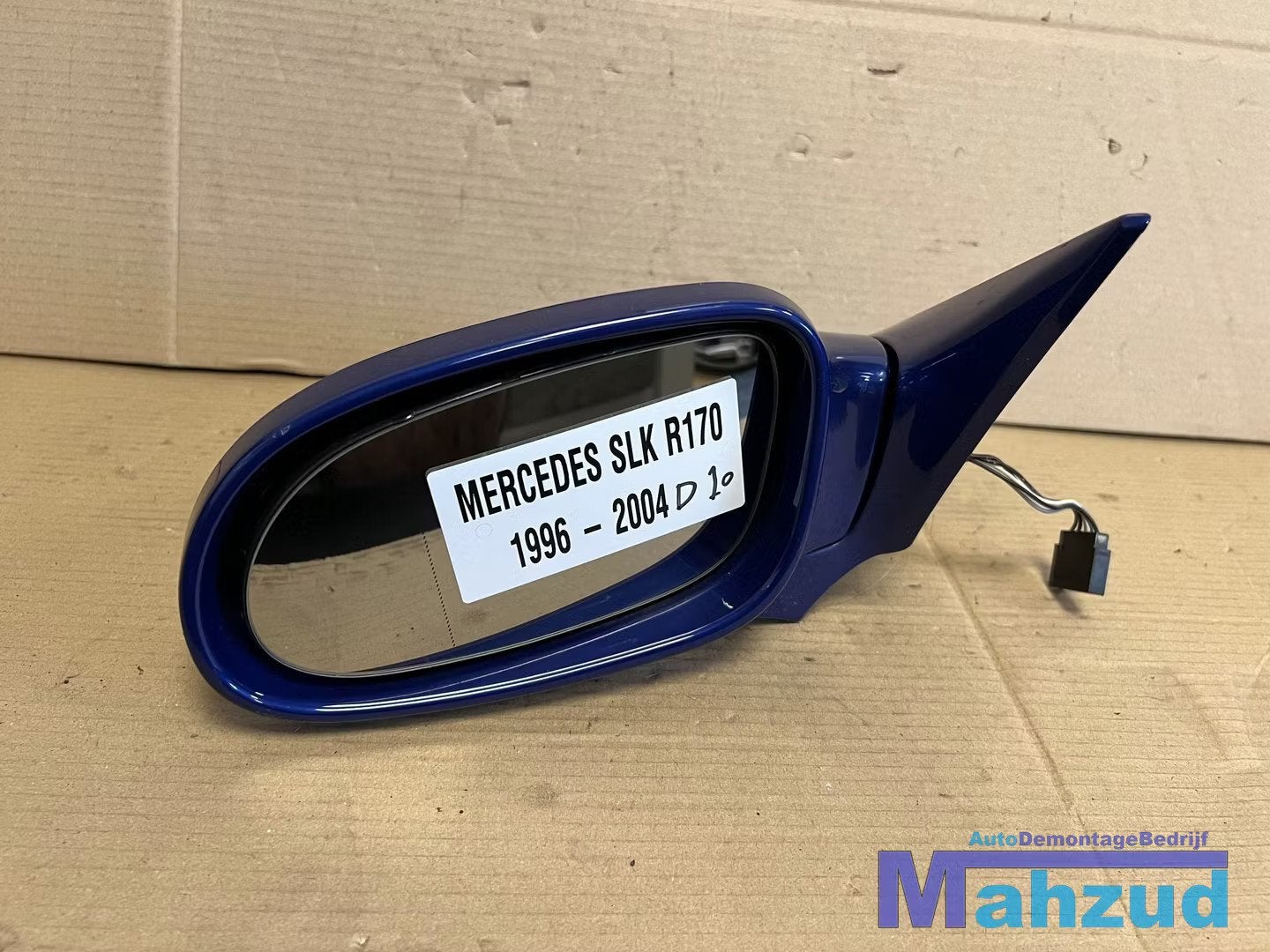 Mercedes SLK R170 Blauw Links spiegel met knipperlicht 1996-, Gebruikt, Mercedes-Benz AG, Mercedes-Benz, Ophalen of Verzenden