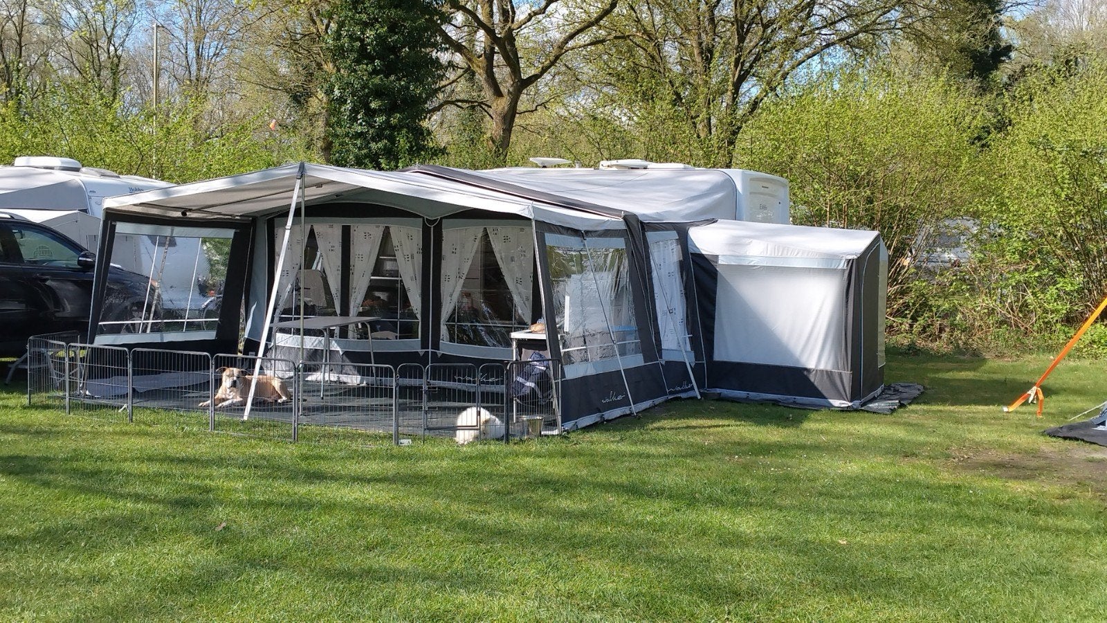 Elddis 474 Caravan met veel toebehoren, Caravans en Kamperen, Standaardzit, Elddis, Koelkast, Frans bed