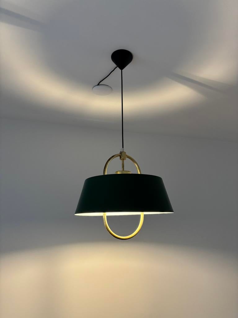 Groene vintage Design lamp, Huis en Inrichting, Lampen | Hanglampen, Ophalen