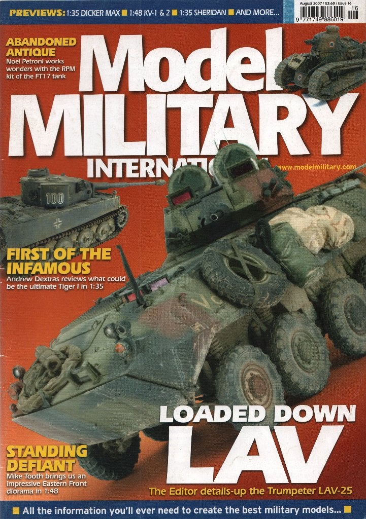 Model Military international magazine No 16, Ophalen of Verzenden, 1:32 tot 1:50, Auto, Overige merken