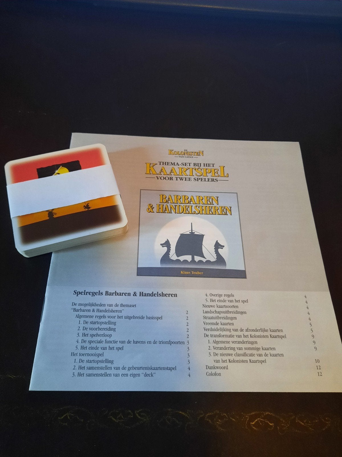 Catan Kaartspel Thema-set: Barbaren & Handelsheren, Een of twee spelers, Ophalen of Verzenden, Gebruikt, 999 Games