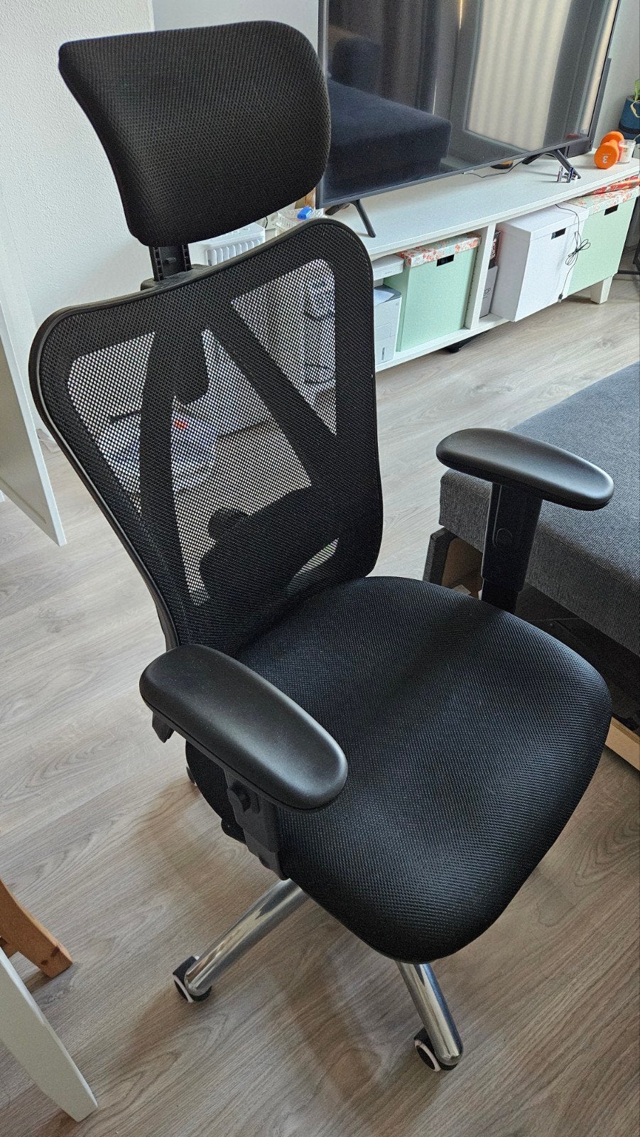 Ergonomische Bureaustoel - Zwart - Sihoo, Ophalen, Gebruikt, Zwart, Bureaustoel