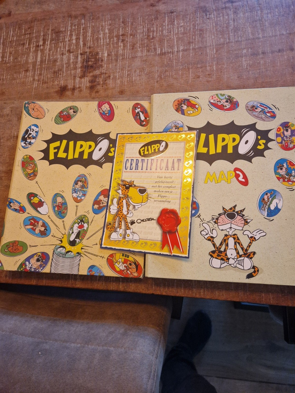 flippo's map 1 en 2 compleet met certificaat, Ophalen of Verzenden