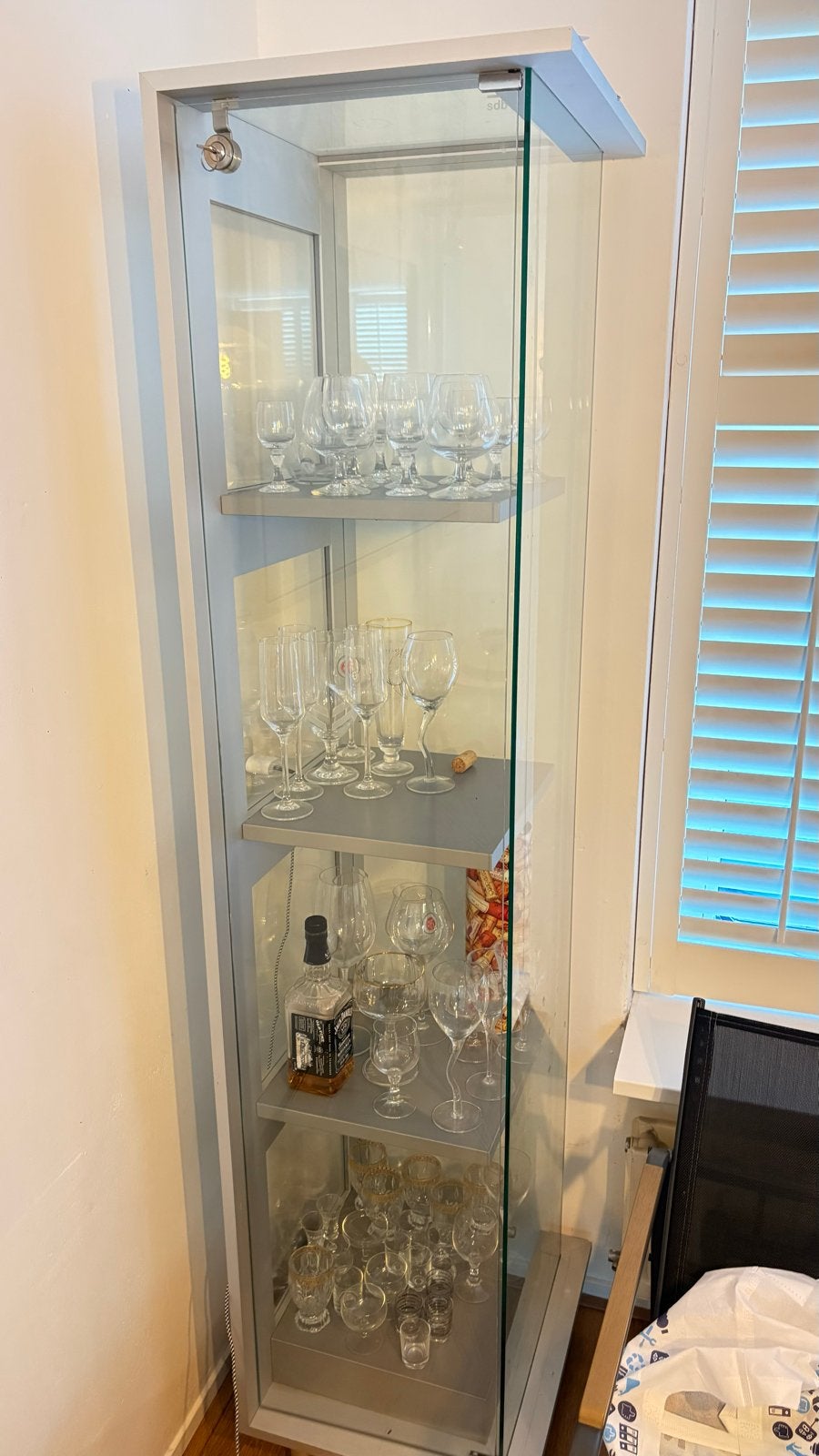 Gratis vitrinekast, Ophalen, Minder dan 50 cm, Gebruikt, Glas
