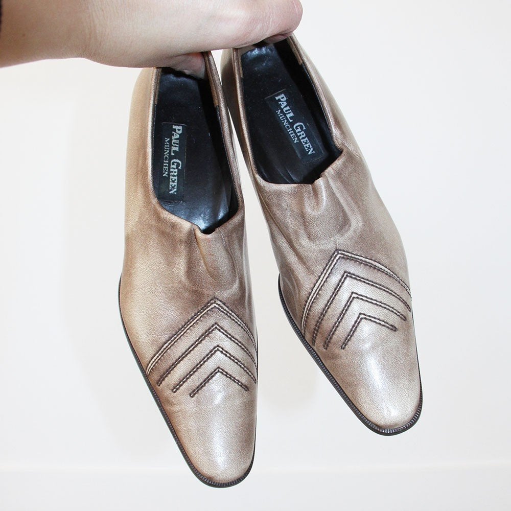 Prachtige Leren Paul Green Pumps -s13 (Maat 5/38) € 55,-, Pumps, Overige kleuren, Ophalen of Verzenden, Zo goed als nieuw