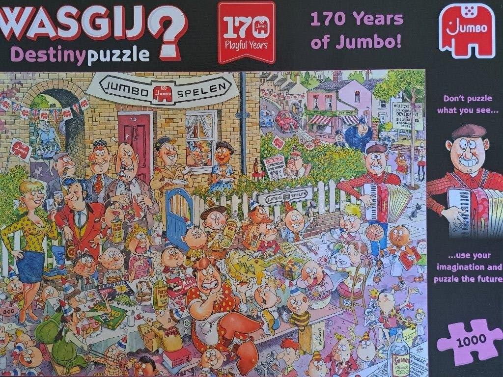 Wasgij puzzels + 1 Jan van Haasteren, Ophalen, 500 t/m 1500 stukjes, Zo goed als nieuw, Legpuzzel