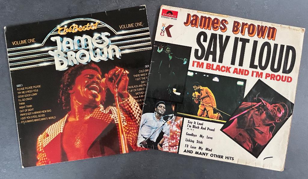JAMES BROWN - The best of volume one & Say it loud (2 LPs), Ophalen of Verzenden, Gebruikt, 12 inch