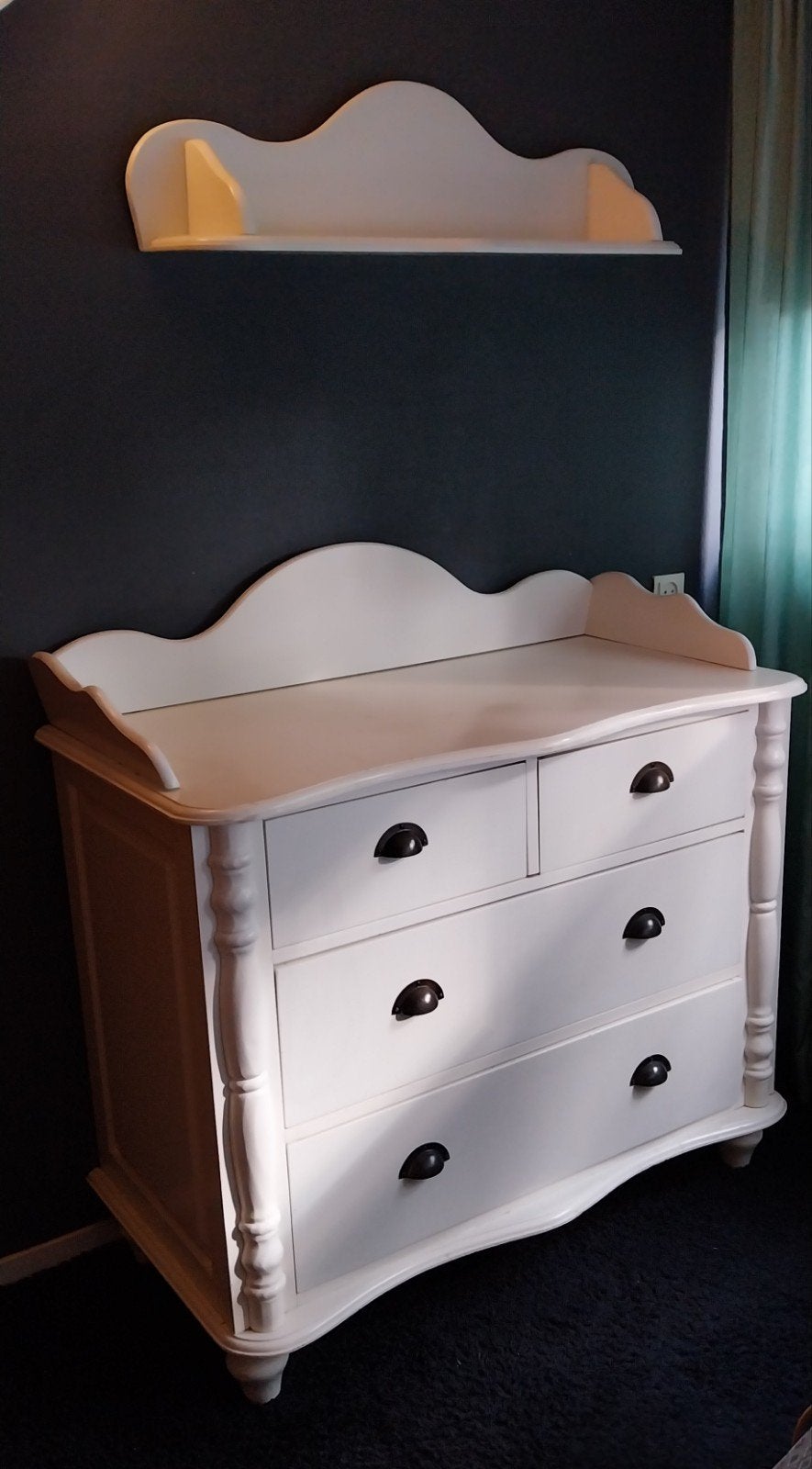 degelijke commode met plankje, Ophalen, Gebruikt, 50 tot 70 cm, 75 tot 100 cm
