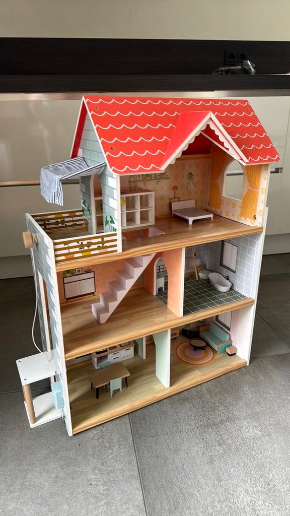 Mini Matters poppenhuis inclusief meubels., Ophalen of Verzenden, Zo goed als nieuw, Poppenhuis