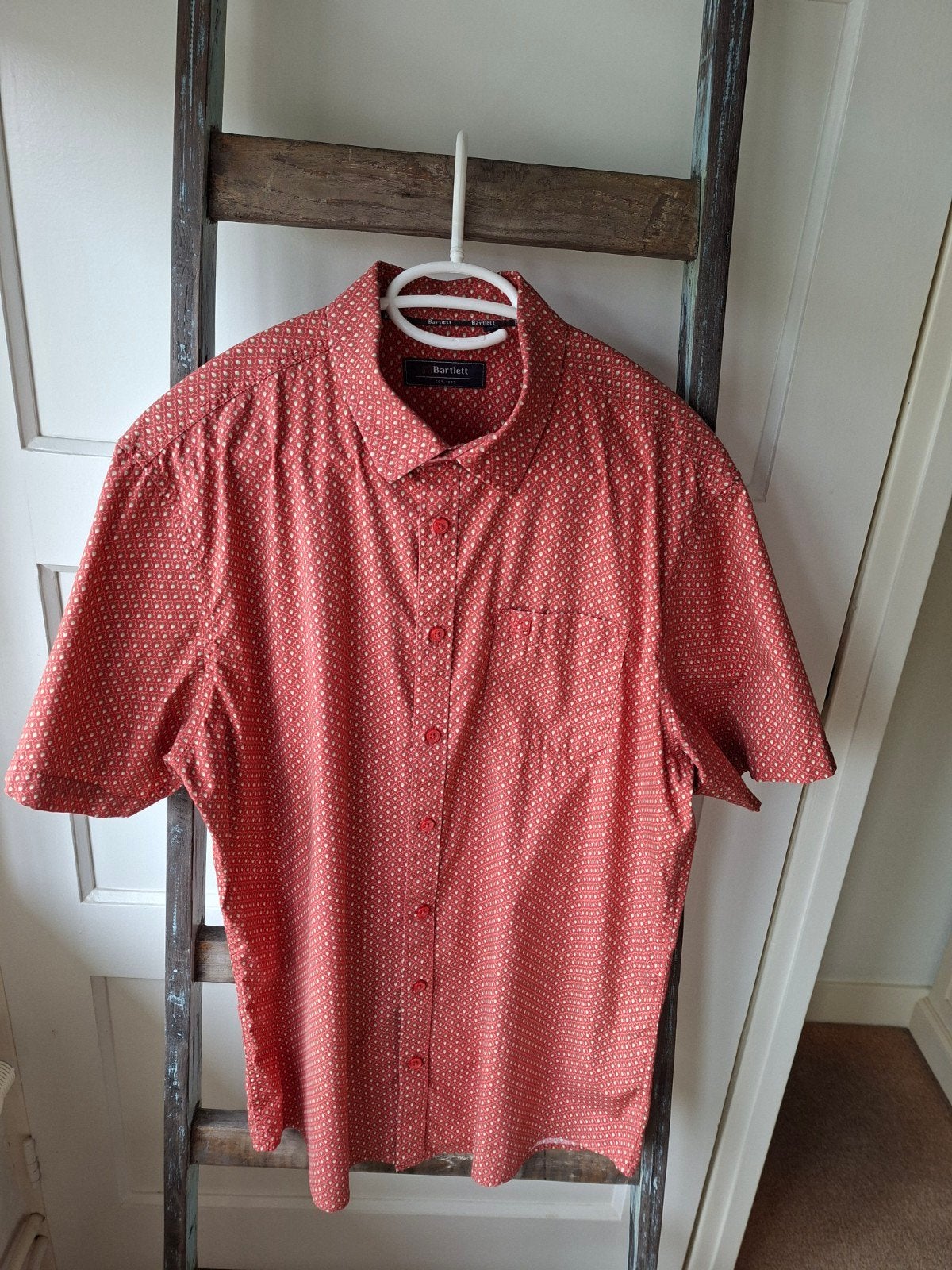 Heren overhemd met korte mouwen, Kleding | Heren, Ophalen of Verzenden, Zo goed als nieuw, Meerkleurig, Bartlett