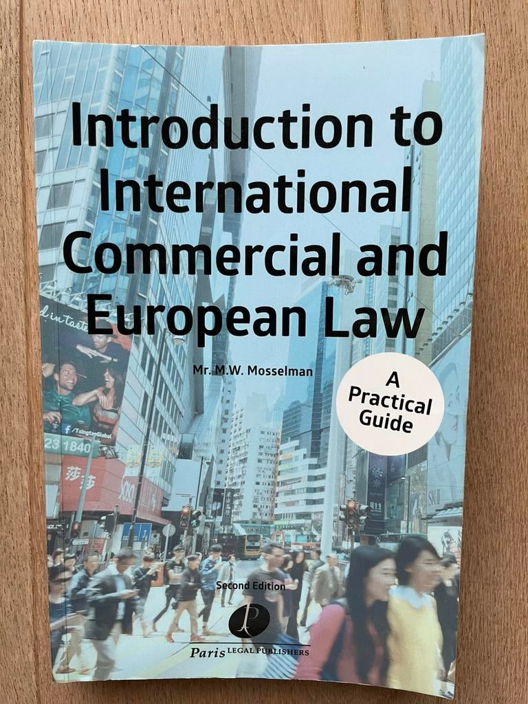 Introduction to International Commercial and 9789462511712, Boeken, Studieboeken en Cursussen, Zo goed als nieuw, WO, Beta, Ophalen of Verzenden