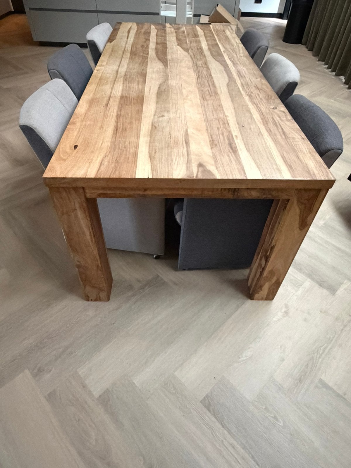 Eettafel teak XOOON 230x100, Huis en Inrichting, Tafels | Eettafels, Ophalen, Gebruikt, 100 tot 150 cm, Teakhout